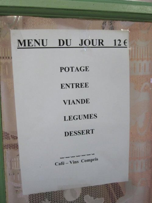 Le Familia, Vic en Bigorre - the menu