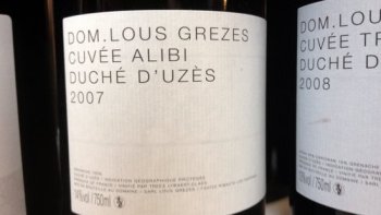 Domaine Lous Grezes 'Cuvee Alibi', Vin de Pays du Duche d'Uzes 2007