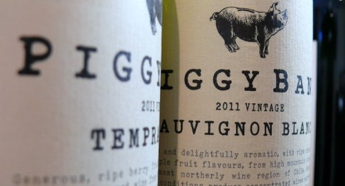 Piggy Bank tempranillo and sauvignon blanc