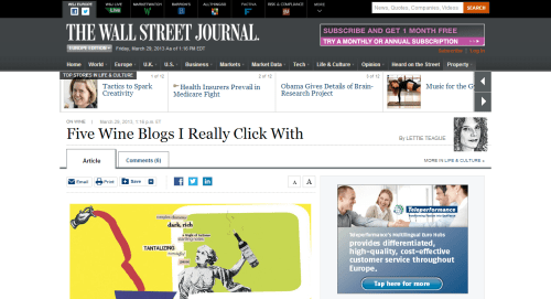 Five Wine Blogs I Really Click With - On Wine by Lettie Teague - WSJ.com